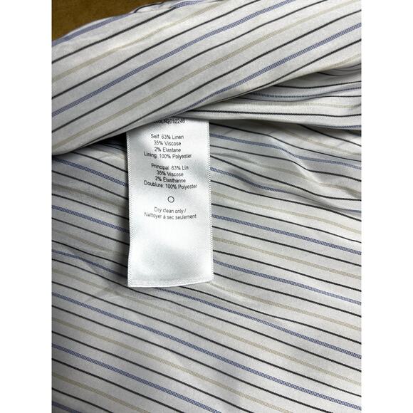 Veronica Beard Womens Amika Vest Sz 14 Camel Linen Corpcore Office Siren - Picture 8 of 13